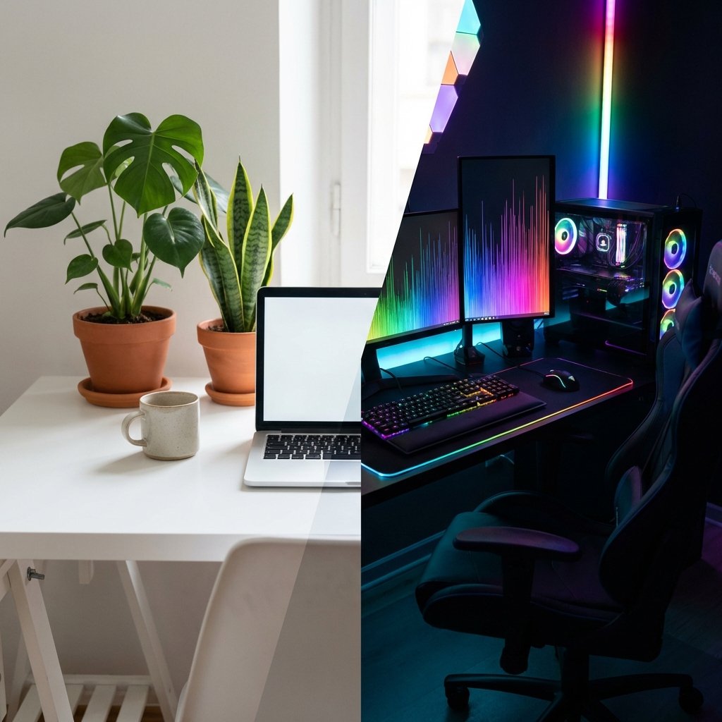 Setup Minimalista vs RGB: ¿Qué vende más?